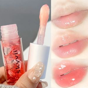 Transparent Mirror Lip Gloss Jelly Crystal Lip Oil Moisturizing Waterproof Lasting Plumping Lipstick Korean Lips Makeup Cosmetic