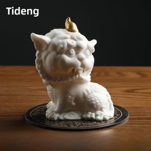 New Chinese Style Creative Ceramic Office Desktop Ornaments Car Decorations Wealth Attracting Figurine High-End Feeling