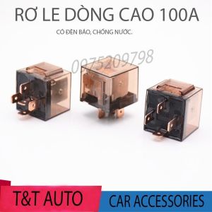 Rơ le tự động ô tô 100A 4 chân và 5 chân loại vỏ trong suốt( có đèn báo và chống nước)