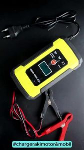 CHARGER AKI / ACU MOBIL OTOMATIS DAN MOTOR PORTABLE TRAVELABLE 12 VOLT