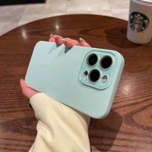 Ốp Lưng Điện Thoại Silicon Lỏng Magsafe Cho Apple 15Promax iPhone 14 Ốp Lưng Bảo Vệ Kính 13/12 Cho Cặp Đôi Thiết Kế Đơn Giản Màu Trơn