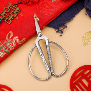 Golden Phoenix and Dragon Design Household Scissors for Ceremonies Small Size