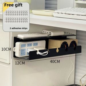 Student Dormitory Bed Plug Rack Hanging Storage Organizer Upper Bunk Bed Headboard Shelf Plastic Wall Mounted Holder