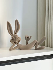 Modern Minimalist Cartoon Rabbit Figurine Home Decorative Accessories TV Cabinet Wine Cabinet Entrance High-End Feeling Trendy
