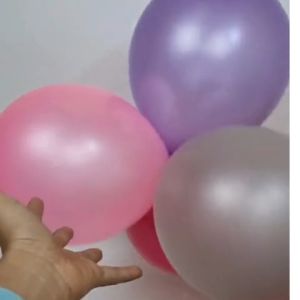 Balon Latex Metalik Ukuran 12inch Balon Pesta Isi 100 PCS (1Pack)