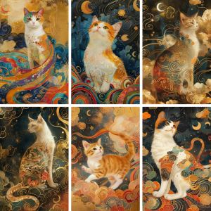 1000Pieces Jigsaw Puzzle Vibrant Colorful Cute Cat Animal Crystal Art For Adults Perfect Gift For Art And Puzzle Enthusiasts