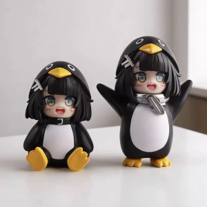 Bandai | Gugugaga Little Penguin Administrator PVC Figure Birthday Gift Model Ornament Model Anime Collection Desk Display Exhibit Gift