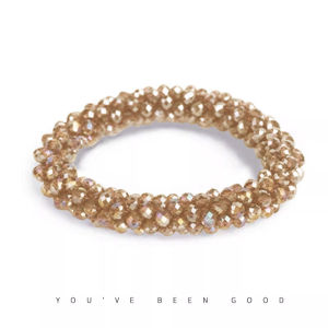 Elegant Crystal Beaded Hair Ties for Women Ladylike Bracelets Dual Use Hair Bands New 2025 Fashion Hair Accessories