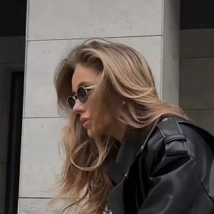 Luxury Elliptical Metal Personalized Sunglasses for Women