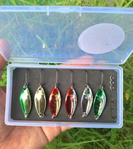 เหยื่อสปูนตกปลา ไมโครสปูนตกปลาขนาดเล็ก6ชิ้น