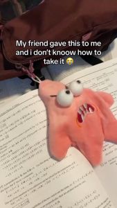 Moving Stars Angry Jumping Star Plush Toy Funny Cartoon Keychain Backpack Ornament Gift for Kids