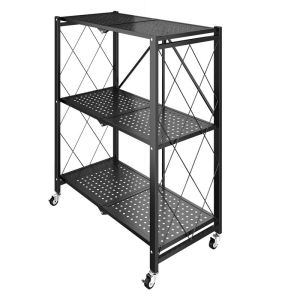 Love Home Metal KITCHEN Storage Rack สแกนดิเนเวียนสไตล์ Punch-Free GROUND ชั้นวางของสําหรับเตาอบไมโครเวฟ