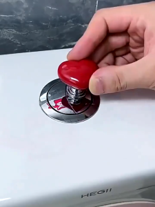 Heart Toilet Presser / Home Bathroom Tools / Auxiliary Toilet Water Tank Switch / Multifunction Cabinet Drawer Door Handle Bathing Flush Press Button7401