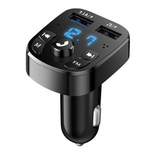 Kebidumei | Hands Free Wireless Car Kit Car MP3 Player Bluetooth-Compatible 5.0 Support TF Card U Disk Fast Charger Car FM Transmitter