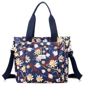 Large Capacity Nylon Womens Tote Bag Style Crossbody Shoulder Bag Fashionable Printed Elements Casual Daily Use