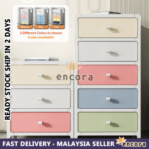 [Clearance] Encora 35cm Large Capacity Drawer Cupboard PP Plastic Wardrobe Clothes Organizer Drawer Almari Baju 衣柜