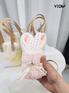 VTOM Cute Doorgift Towel Door Gift Kahwin Wedding Door Gift Exclusive Hadiah Sapu Tangan Doorgift 100pcs Murah 伴手禮 結婚