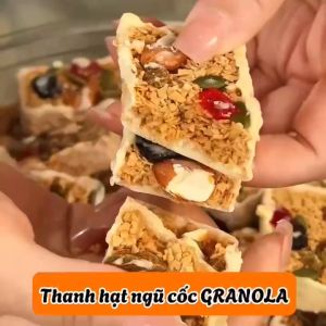 Thanh Hạt Ngũ Cốc Granola Thành Phần Từ Các Hạt Ngũ Cốc Giàu Năng Lượng Và Protein Đồ Ăn Vặt Ăn Nhẹ Lành Mạnh Healthy