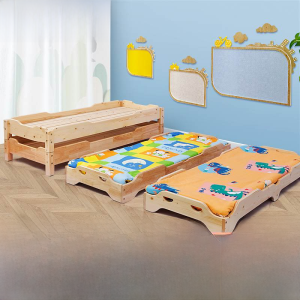 Childrens Garden Bed Bed for Lunch Break Solid Wood Hosting Class Primary School Students Noon Break Bed Kids Folding Bed Noon Bed Tutorial Class Bed
