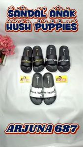 Sandal Anak Hush Puppies Karet Empuk Ringan Premium Free Paperbag / ARJUNA 687