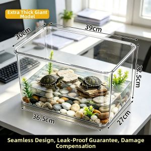 Mabalo | Aquarium for Goldfish Turtle and Mixed Breeding Small All-in-One Tank