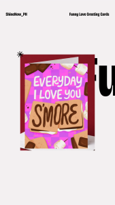 Cute Love Greeting Card Everyday I Love You S’more Romantic Card