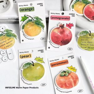 Stickers Punk | INS Style Cute Fruit Self-Adhesive Notes Reusable Student Message Note