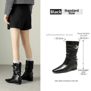 Agsdon | Fashionable Knight Style Womens Martin Boots