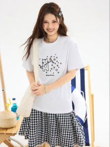 Gbiaior | Cute Cat Print Stylish T-shirt