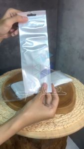 (BISA COD) Plastik Ziplock 7x21 cm Ziplock Putih Plastik Aksesoris Plastik Kemasan ISI 50 LEMBAR