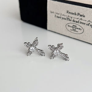 Cross Frost Ringring Store Ear Bone Clip Vintage Female No Piercing Cool And Handsome Earring Fashionable Decorative Alloy Ear Cuff