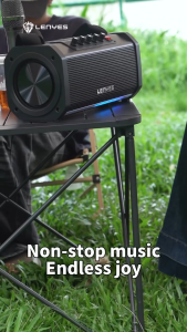 S863 - Speaker LENYES S-863 160W Outdoor KTV Wireless Speaker + Microphone Karaoke Bluetooth 5.3 High Power Bass Subwoofer RGB Light TWS