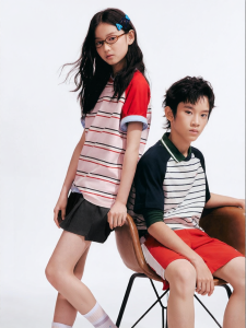 PUMA | Color Block Sport Childrens Short Sleeve T-shirt