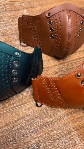 Masker kulit sintetis elegan murah berkualitas RN86