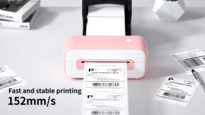 Phomemo Colorful Fan-Fold A6 Thermal Label Sticker 100x150mm Paper For PM-241BT/D520/246S Waybill Printer