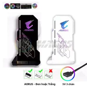 Giá Đỡ Card Đồ Họa RGB Flow Bằng Acrylic Cho Card VGA Series 40 Tương Thích Với MSI AORUS ROG TUF - Hỗ Trợ Độ Chế PC Nhân Vật Anime