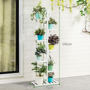 Bamboo Floor Standing Plant Stand for Indoor Use