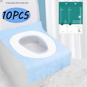 Anglebabylife 5/10Pcs Toilet Seat Covers Disposable Extra Large Waterproof Toilet Cover Portable Thickened Toilet Seat Paper for Toddlers & Adults