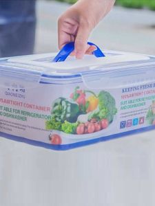 Portable Plastic Food Preservation Box Hotel Kimchi Sealed Box Barbecue Fast Food Grains Storage Box Microwave Safe