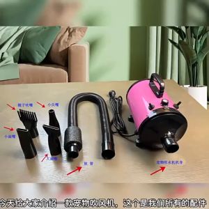2800W Pet Blower Dryer Blower Pengering Rambut Hewan Peliharaan Pengering Perawatan