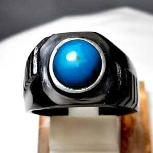Cincin Bacan Doko Ring Tanduk kerbau bule dan hitam