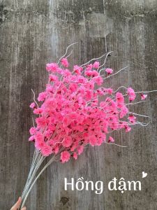 5 Cành Hoa đào râu trang trí phòng khách cắm cổng cưới v.v.v loại đệp giá rẻ.