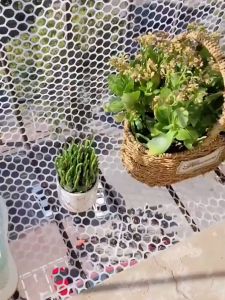 Easy Installation 50cm X 100cm Pet Protection Net: Baby Plastic Mesh Balcony Stair Fence Protective Net