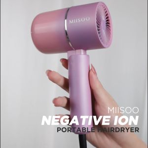MIISOO Hair Dryer Negative Ion Portable Hair Protection Quick Drying Pengering Rambut Pengering Cepat Dengan Perlindungan Rambut Teknologi Ion Untuk Melembapkan Rambut - Lazada