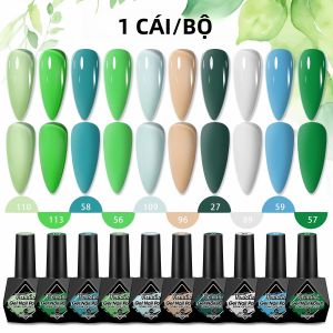 Bộ 10 Màu Sơn Móng Tay Visuatia Dạng Gel 8ml Độ Bão Hòa Cao Bền Lâu Chất Lượng Chuyên Nghiệp Màu Xanh Lá Cây Xanh Dương Hồng Dành Cho Nữ Thiết Kế Móng Tay Tự Làm Không Mùi.