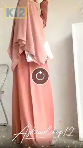 Baju Gamis Syari Wanita Terbaru Alma Maxi Dress Brukat Termurah - Moca