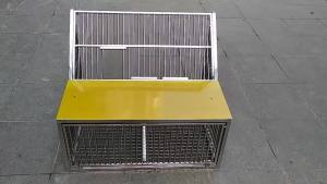 2025 Pigeon Supplies Pigeon Jump Cage The pigeon cage only allows entry but not exit from the breeding cage Foldable Stainless Steel Collapsible Cage Manufacturer