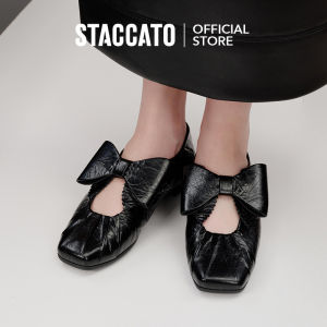 Staccato Womens Ballet Flat Court Shoes รองเท้าบัลเล่ต์ หัวเหลี่ยม EGT03
