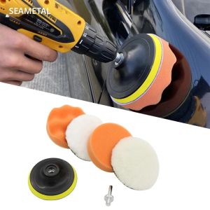 ชุดแผ่นขัดเงารถยนต์อเนกประสงค์ SEAMETAL ขนาด 3/4/5 นิ้ว M10/M14 ขนนุ่มสำหรับเครื่องขัดเคลือบเงารถยนต์ อุปกรณ์ขัดเงารถยนต์