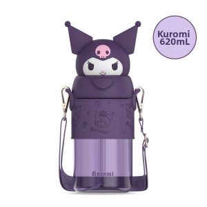 Cute Cartoon Insulated Cup with Straw 620ml